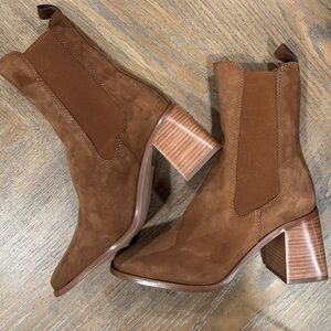 Steve Madden Tan Suede Heeled Boots